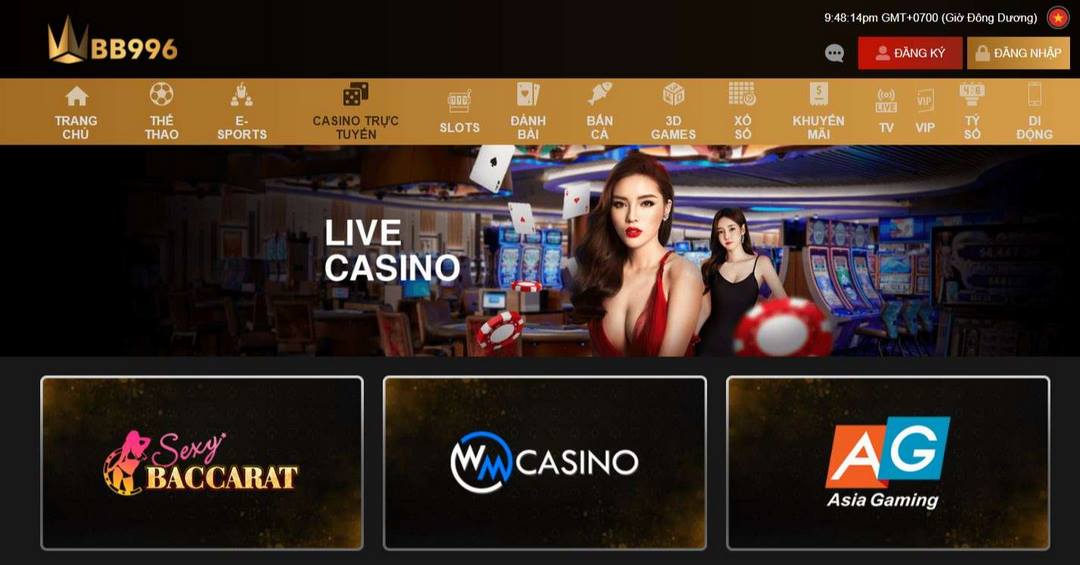 Những tựa game casino chất lượng nhất tại nhà cái WBB996